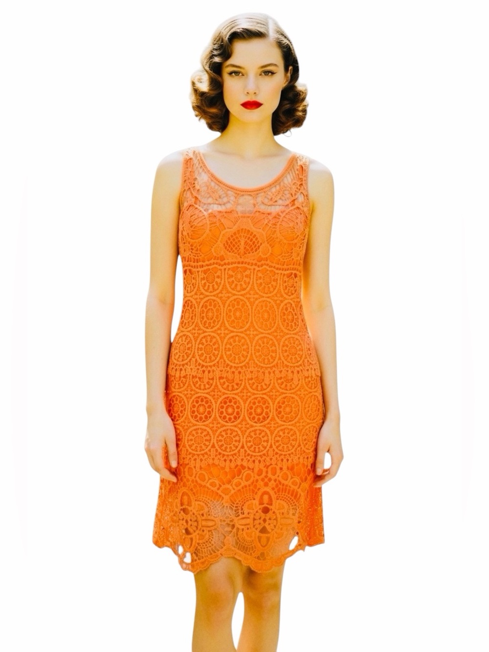 PINKY Orange Crochet with lining size MEDIUM.